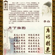 李白《月下独酌》古诗配画赏析