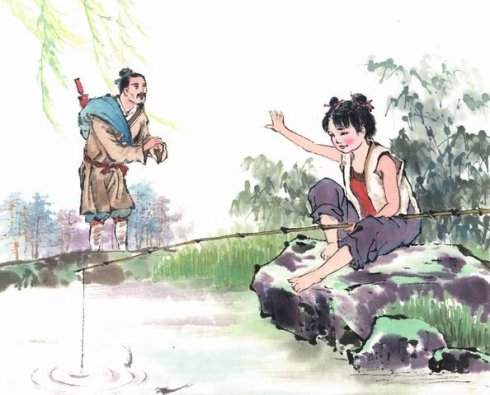小儿垂钓