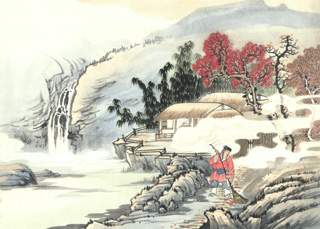 钱起 谷口书斋寄杨补阙